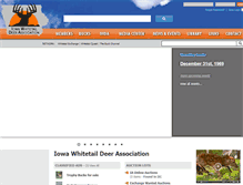Tablet Screenshot of iawhitetaildeerassociation.com